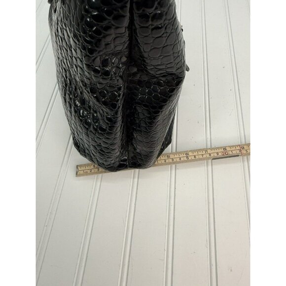 NINE WEST Vintage‎ Black Pebbled Shoulder Bag Purse Faux Leather - Picture 11 of 16